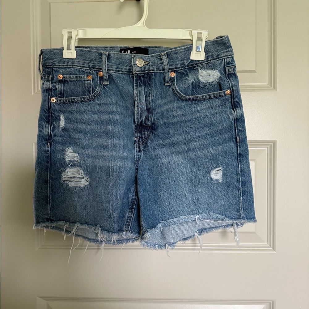 GAP Distressed Blue Jean Shorts